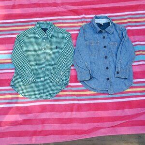 BUNDLE of size 4 Ralph Lauren and Gap button up shirts